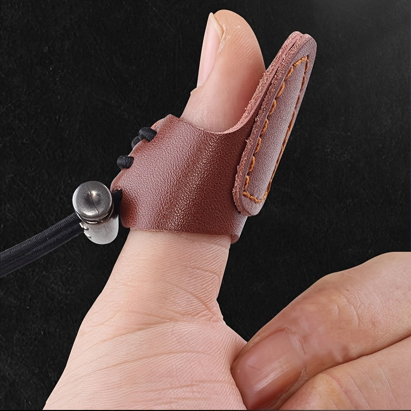 Double Layer Finger Tabs Archery Finger Guard For Recurve Bow