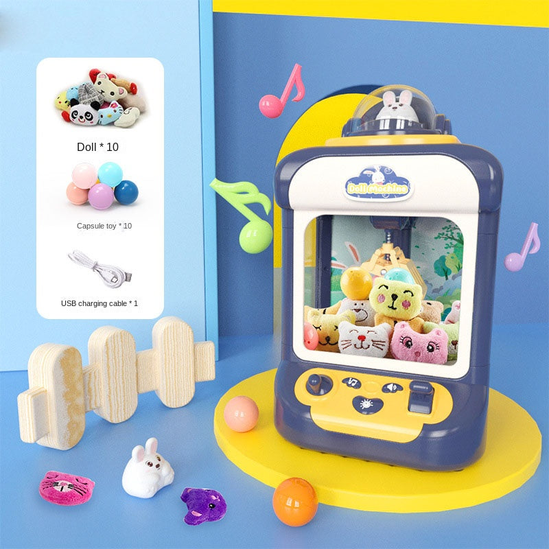 Mini Doll Grabbing Machine for Kids with Music Toy