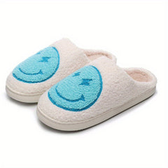 Cozy Lightning Smile Face Slippers for Women