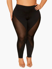 High Waist Mesh Yoga Leggings