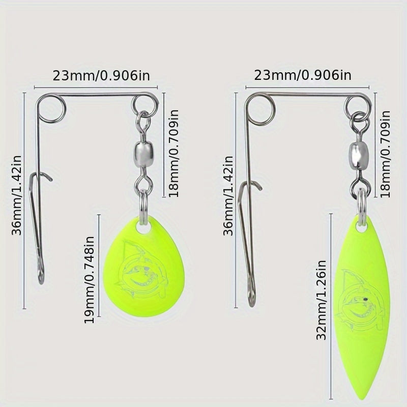 Metal Hard Bait Blade for Soft Lure Fishing Tackle