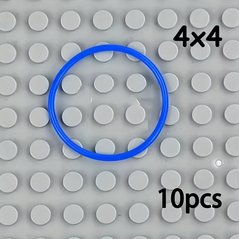 10pcs Rubber Bands for MOC Building Blocks Compatible with 85543 85544 85546