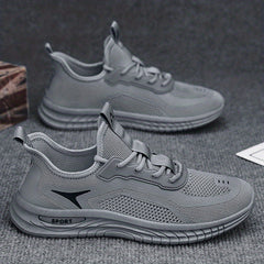 Men's Slip on Sneakers Odor Resistant Athletic Shoes with Shoelaces