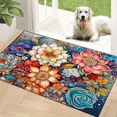 Creative Flower Door Mat Non-slip Indoor Rug Living Room Bedroom Entrance