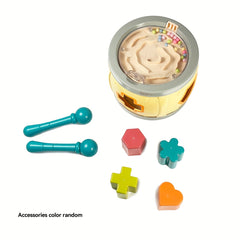 2-in-1 Clap Drum Puzzle Toy - Shape Matching Maze for Kids