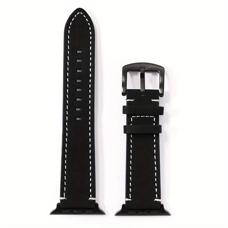 Crazy Horse Leather Iwatch Band Quick Release Retro Italian Cowhide 38-49mm