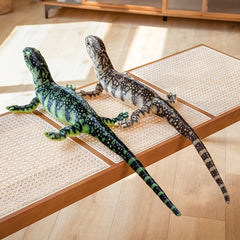 5in Lizard Plush Toy Realistic Reptile Chameleon Doll Home Decor Gift