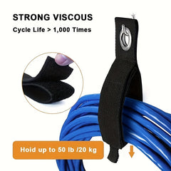 3pcs Hook And Loop Cord Organizer Hanger For Home RV Garage