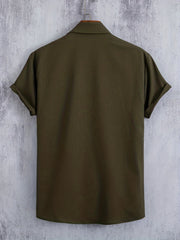 Men's Short Sleeve Casual Shirt for Summer