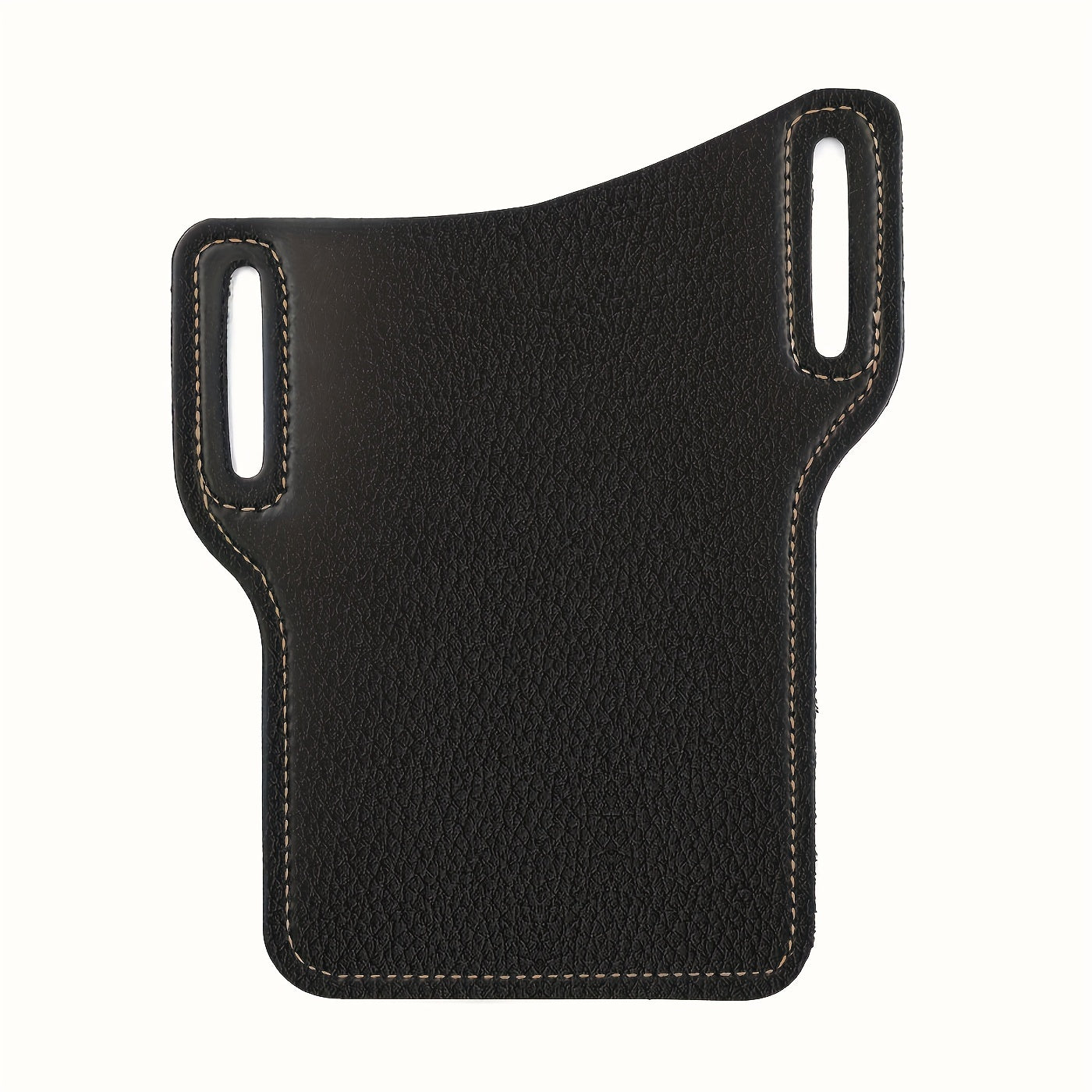 Men's Faux Leather Waist Bag Phone Case for Outdoor Sports