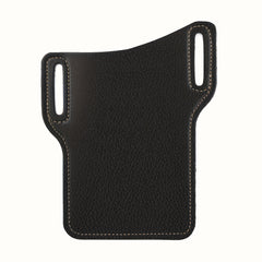 Men's Faux Leather Waist Bag Phone Case for Outdoor Sports