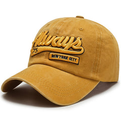 Vintage Washed ALWAYS Embroidered Men's Baseball Cap