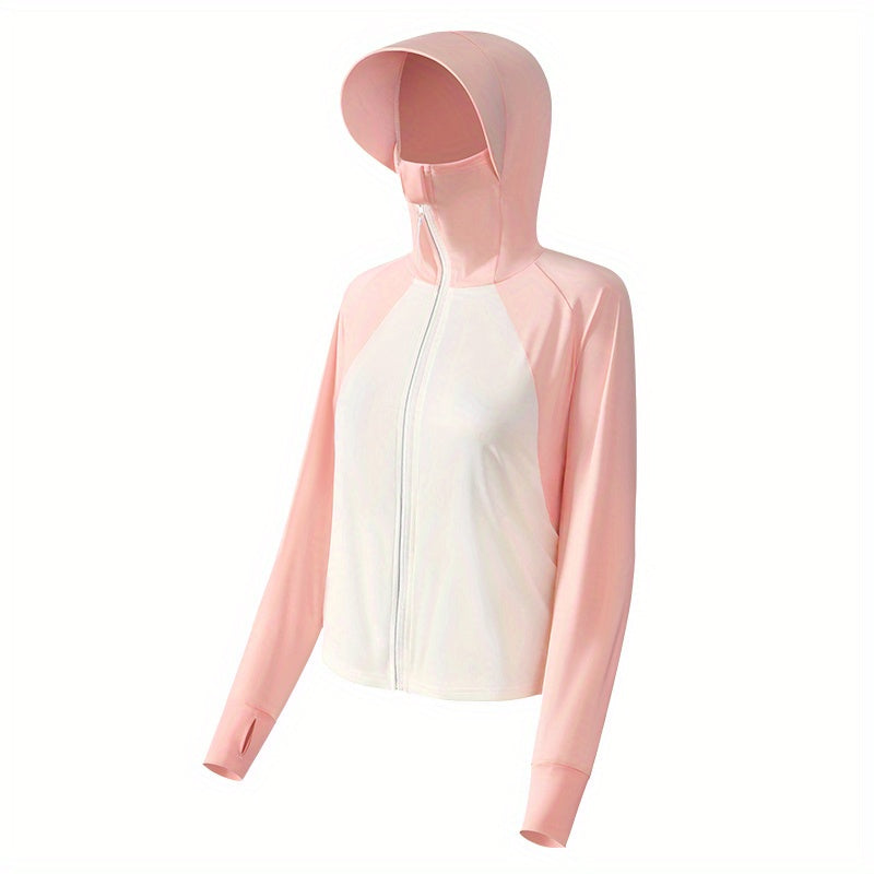 Women's Summer Sun Suit Hoodie Shawl Wrap UV Protection Sports Jacket