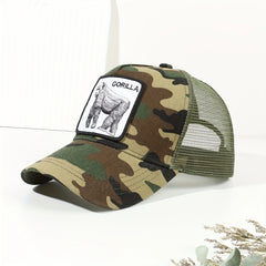 Orangutan Rabbit Animal Pattern Trucker Hat Baseball Cap
