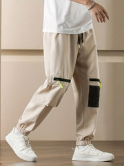 Men's Drawstring Cargo Pants Loose Casual Outdoor Hip Hop Pants
