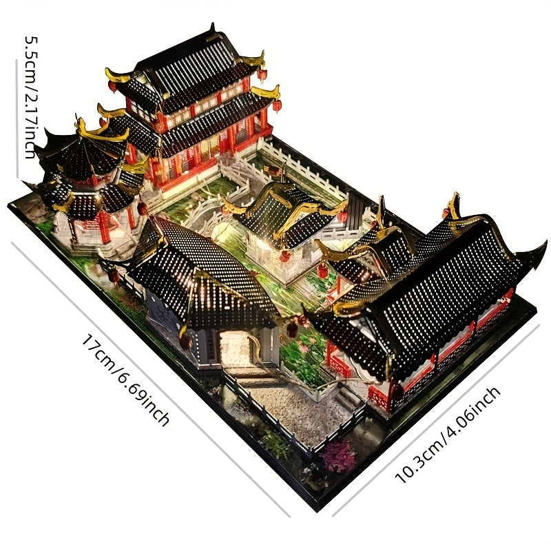 3D Metal Puzzle SuZhou Gardens 220Pcs Jigsaw Toys For Children Adult