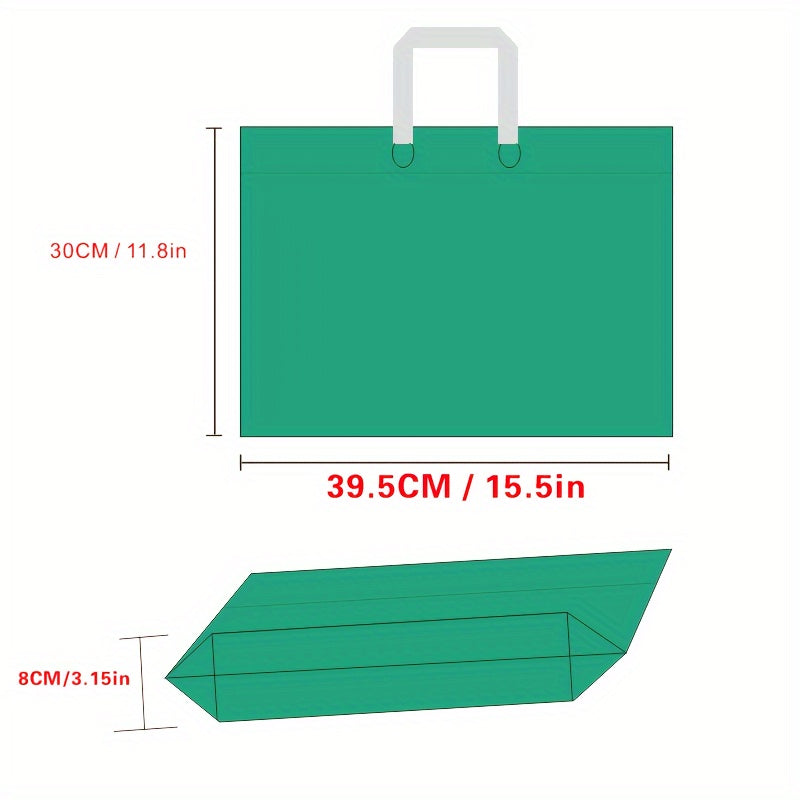 50pcs Green Christmas Gift Bag Shopping Bag Portable Packaging