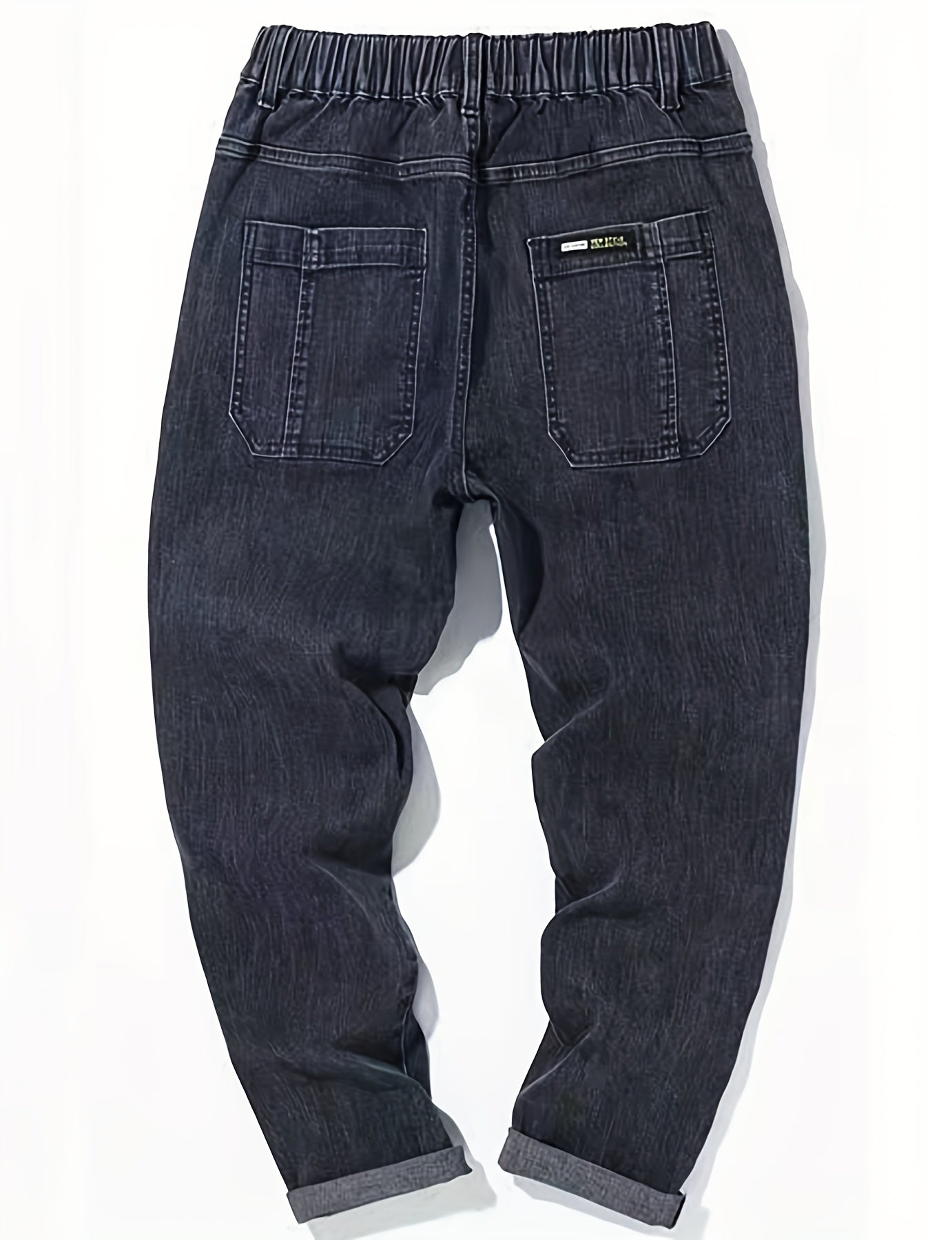 Men's Casual Denim Harem Pants w/ Pockets