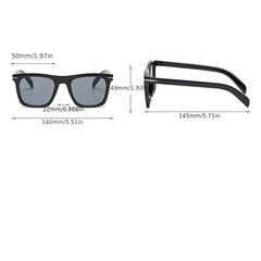 Men's Square Frame Polarized Sunglasses Retro Driving Glasses