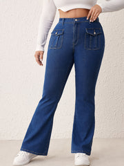 Retro Flared High Waisted Jeans