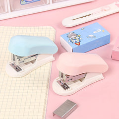 1PC Cartoon Mini Acrylic Stapler Portable Multifunctional Stapler