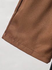 Boys Solid Shorts Casual Elastic Waist Shorts for Summer
