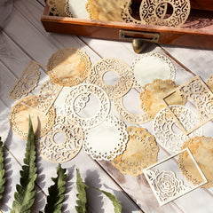 16pcs Hollow Out Note Paper for DIY Crafts Gift Wrapping