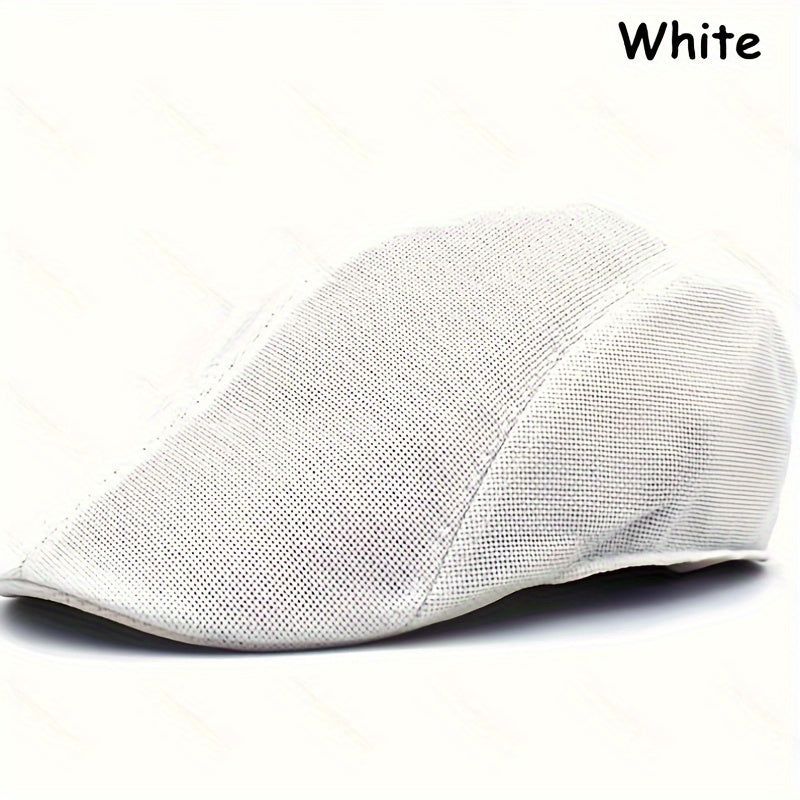 Classic Flat Outdoor Sun Shade Faux Wool Cap Solid Fishing Cap