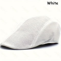Classic Flat Outdoor Sun Shade Faux Wool Cap Solid Fishing Cap