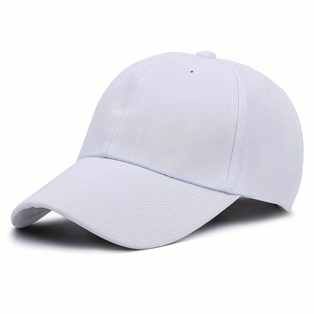 Solid Cotton Baseball Cap Lightweight Casual Couple Dad Hats Unisex Sun Hats