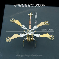 Metal DIY Gear Dragonfly Puzzle Toy Steampunk Craft