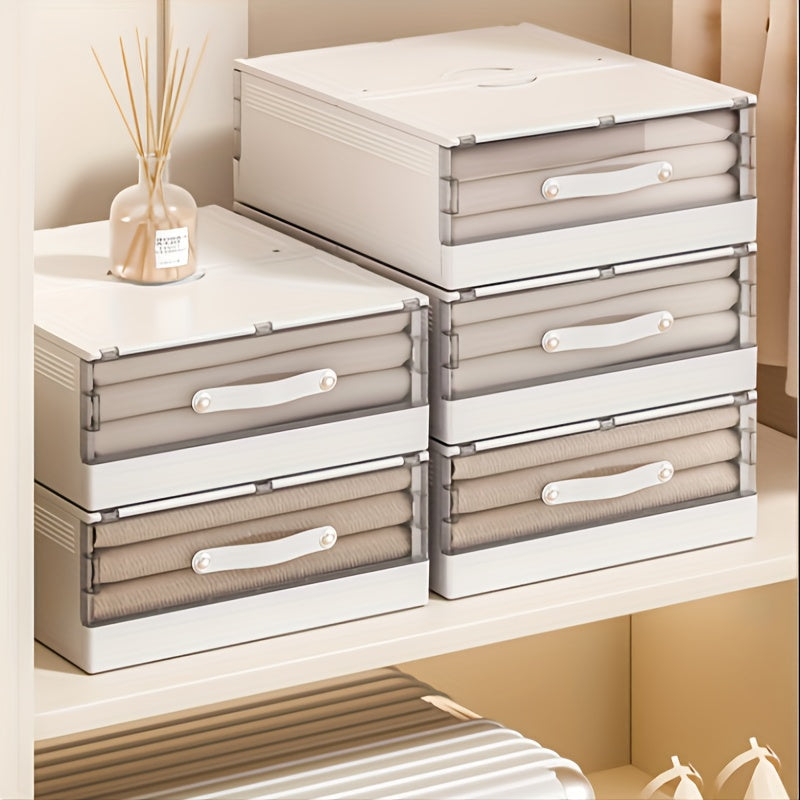 1PC Foldable Storage Box Stackable Large Capacity Storage Case