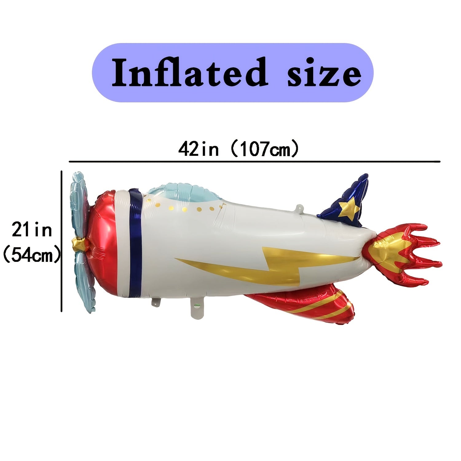 Airplane Balloons Birthday Balloons Large Helium Foil Balloon Plane Theme