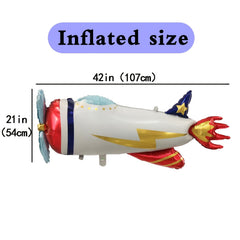 Airplane Balloons Birthday Balloons Large Helium Foil Balloon Plane Theme