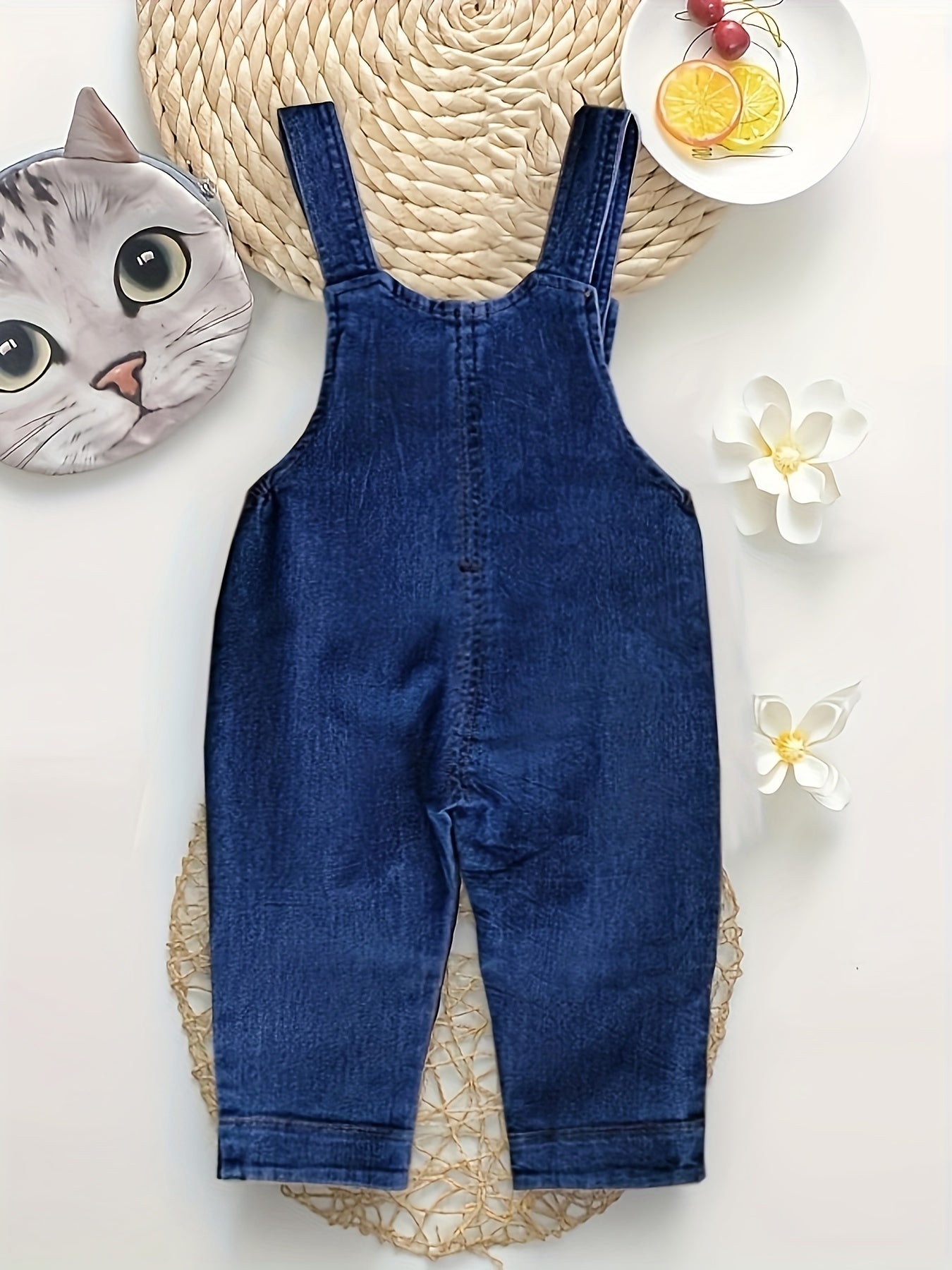 Baby Summer Jean Overalls Toddler Denim 3D Animal Graphic Bib Pants