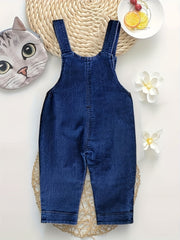 Baby Summer Jean Overalls Toddler Denim 3D Animal Graphic Bib Pants