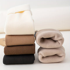 5 Pairs Fuzzy Crew Socks Women's Stockings & Hosiery