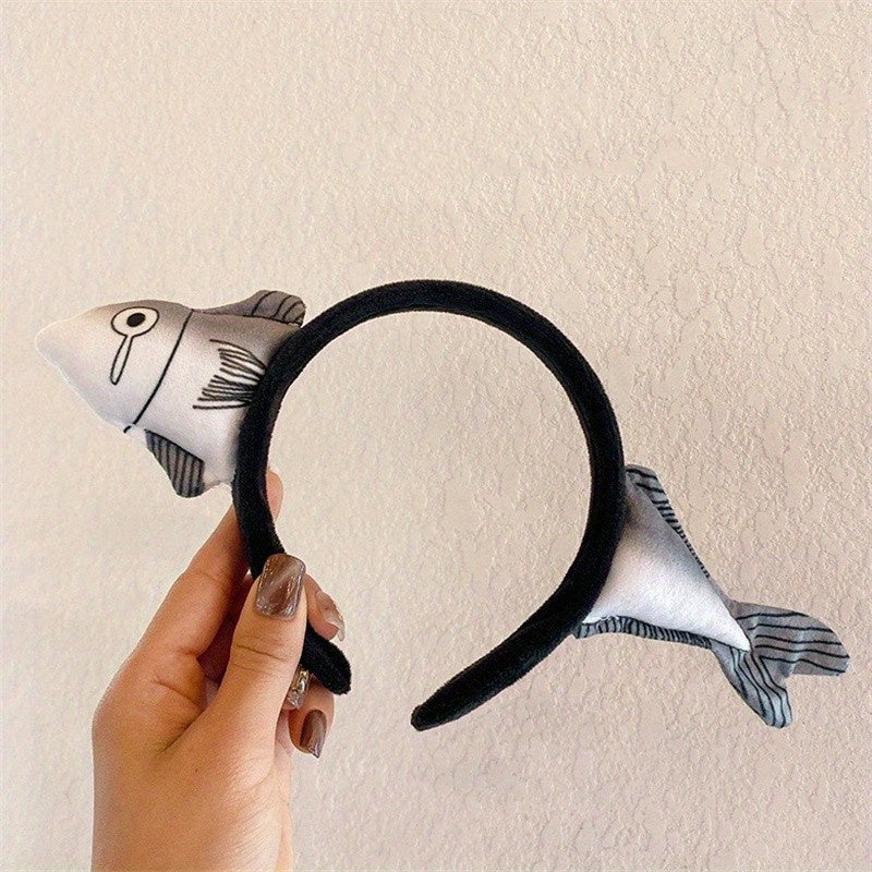 Funny Plush Shark Carrot Headband for Girls