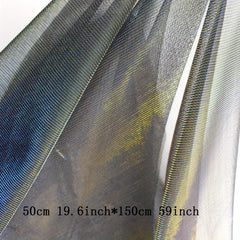 2 Golden Silk Fabric DIY Wedding Bridal Dress Party Gown Dance Skirt