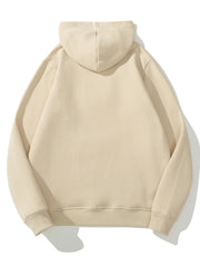 Anime Print Hoodie Fleece Pullover Active Hooded Sweatshirt
