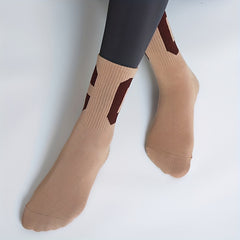 C Embroidered Yoga Socks Anti-skid Breathable Sweat Absorption Sports Soc