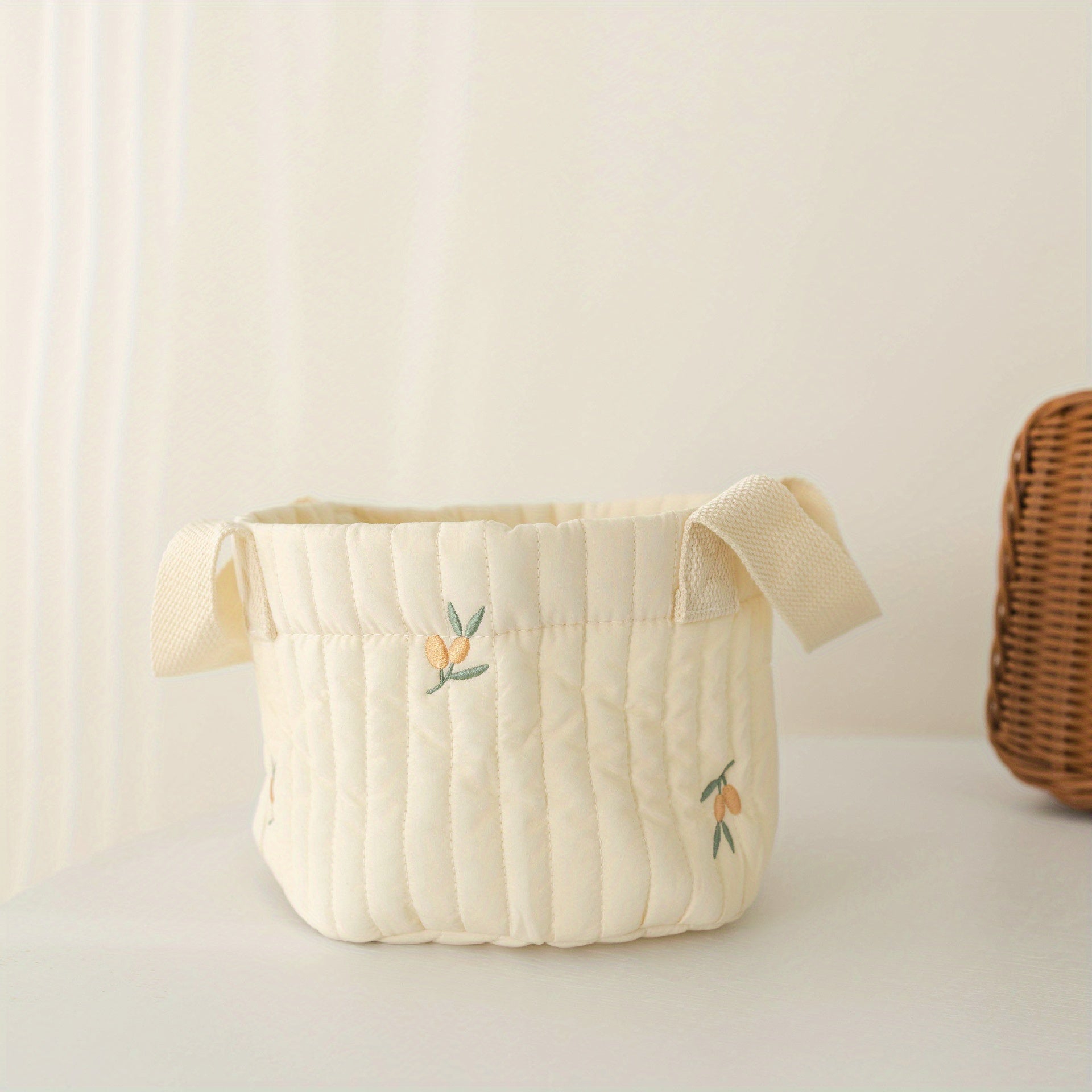 Seam Embroidery Storage Bag for Baby Diaper Clothes Toy