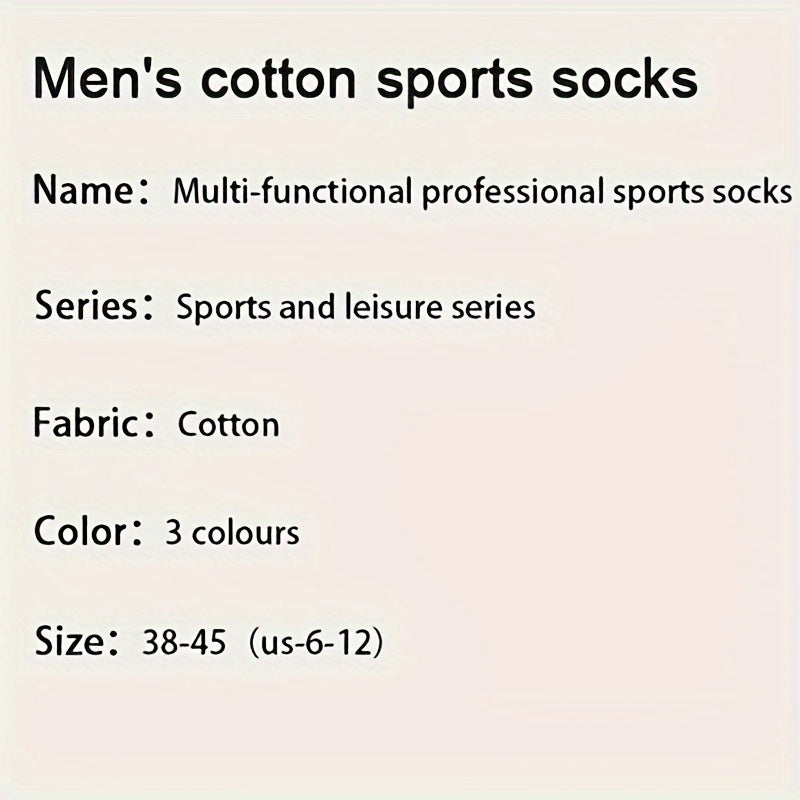 Men's Thick Padded Sport Socks - Running Basketball Ankle Socks