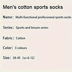 Men's Thick Padded Sport Socks - Running Basketball Ankle Socks