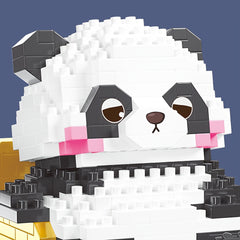 Panda Building Blocks DIY Animal Model Assembled Buillding Block Toys