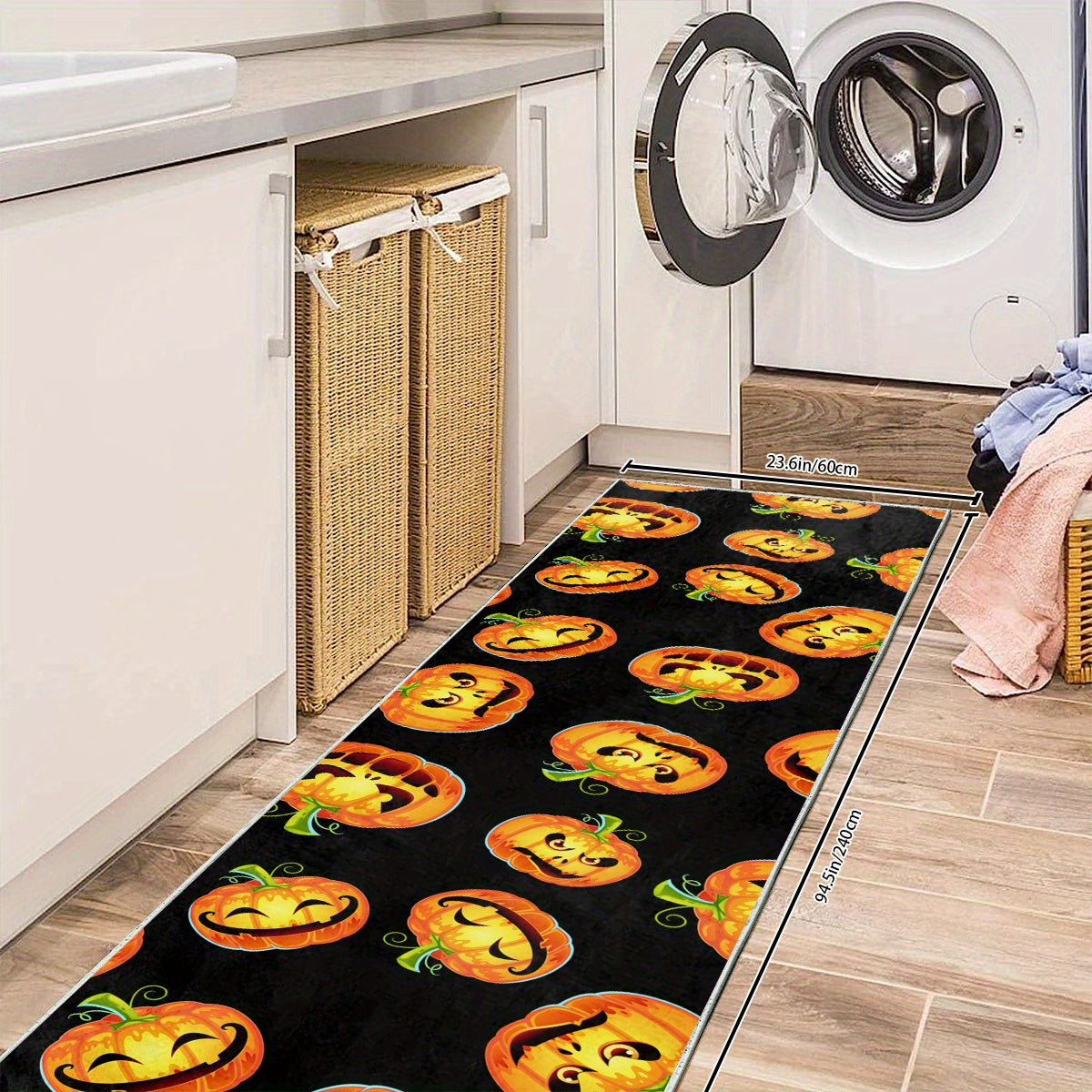 2'X10' Pumpkin Runner Rug Extra Long Laundry Room Oriental Hallway Runner