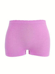 3pcs Soft Boyshort Panties Comfortable Intimates Women's Lingerie