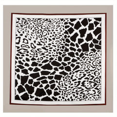 70cm Leopard Print Bandana Silk Square Scarf Neckerchief Head Wrap