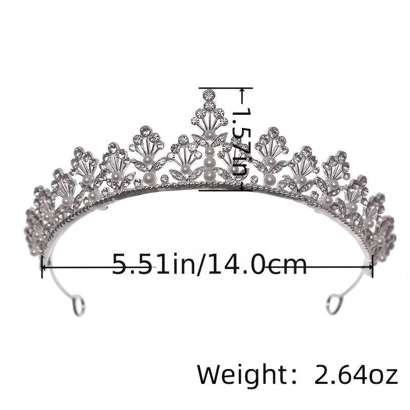 Sparkling Crystal Crown Princess Tiaras Bride Wedding Hair Accessories