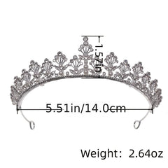 Sparkling Crystal Crown Princess Tiaras Bride Wedding Hair Accessories